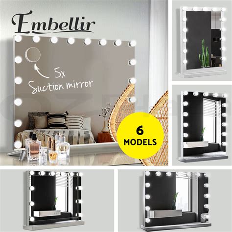 Embellir Makeup Mirror With Lights Hollywood Led Bulbs Vanity Touch