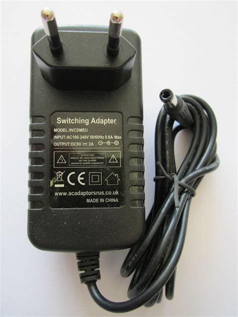 Replacement For Ac Adaptor Typ Ad 0910b 9v 100ma Eu