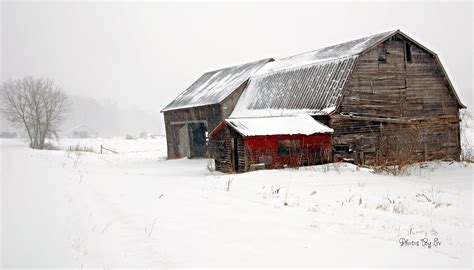 Wallpaper Landscape Old Snow Barn Vintage Vermont Freezing