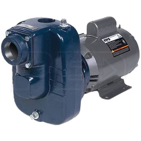 A Blue And Gray Water Pump On A White Background