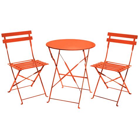 They are easy to utilize while camping, on the patio, lawn, or in the garden as well as inside the house for spare seating. Charles Bentley 3 Piece Metal Bistro Set Garden Patio ...