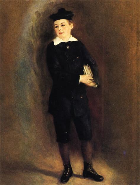 The Little School Boy 1879 Painting Pierre Auguste Renoir Oil Paintings