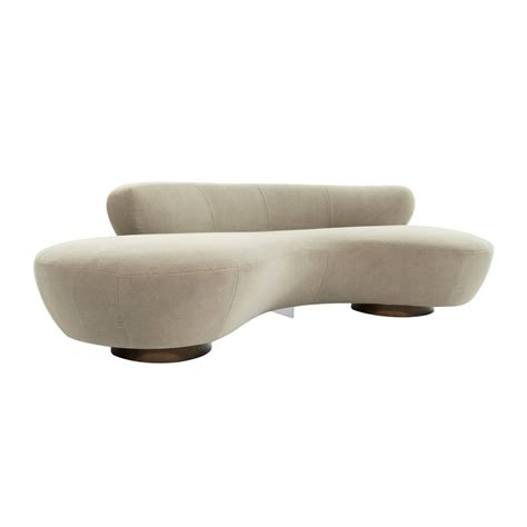 See more ideas about kagan, furniture, vladimir. Curved Sofa on Walnut Bases by Vladimir Kagan at 1stdibs