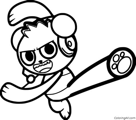 Coloring Sheet Coloring Pictures Of Combo Panda - Flinkz