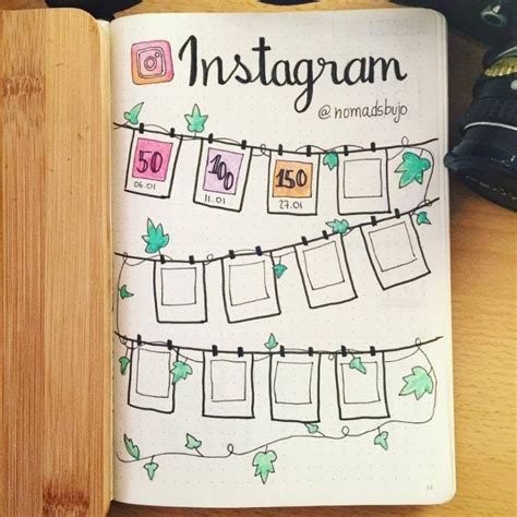 Instagram Tracker Ideas You Need For Your Bullet Journal Bullet
