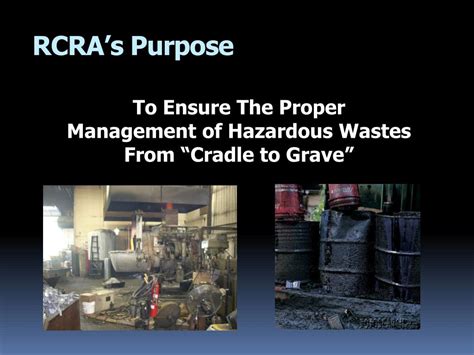 Ppt Resource Conservation And Recovery Act Rcra Basics Powerpoint