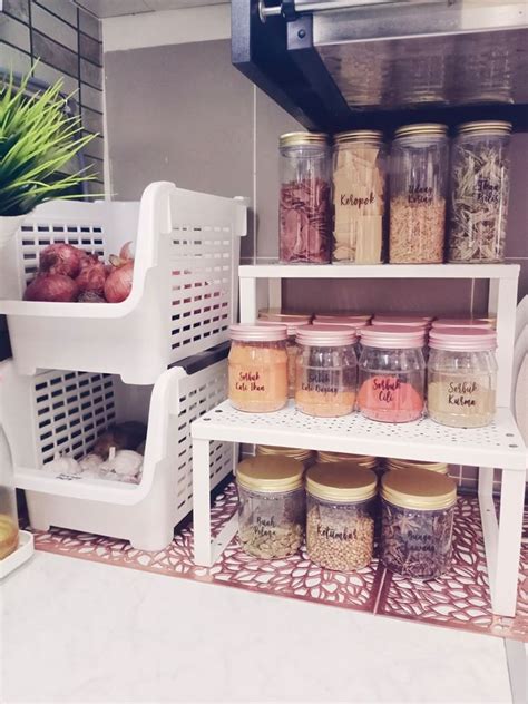 Light duty bahan dasar : "Tak Serabut Dah Mata," Idea Susunan Barangan Dapur Boleh ...
