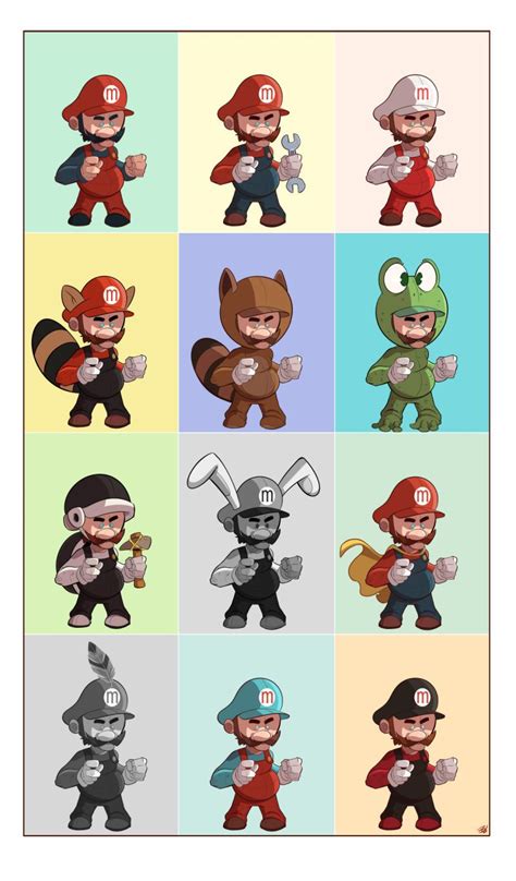 Mario Sure Likes To Play Dress Up Super Mario Art Super Mario And