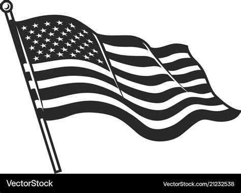 American Flag Outline