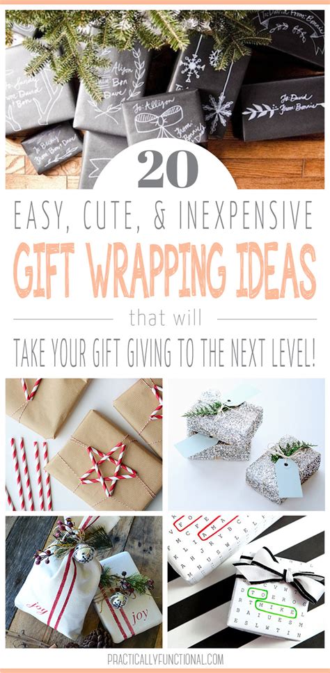 20 Creative T Wrapping Ideas For Christmas Practically Functional