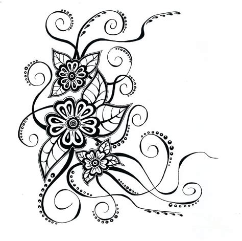 Simple Flower Patterns Drawing At Getdrawings Free Download