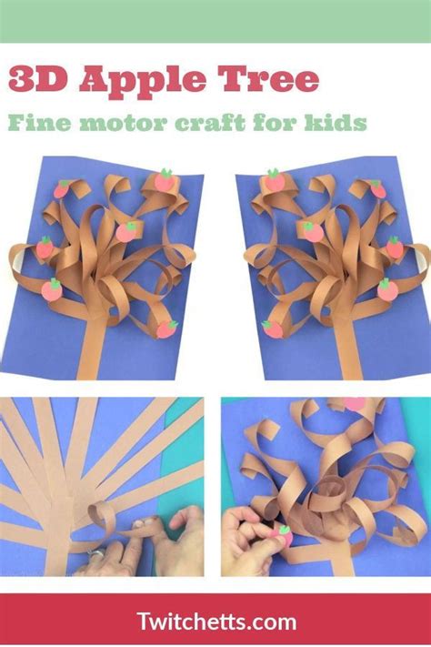 How To Make A 3d Apple Tree Craft Construction Paper Crafts