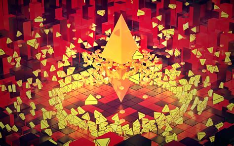 Wallpaper Abstract 3d Render Red Symmetry Graphic Design Triangle Pattern Cinema 4d