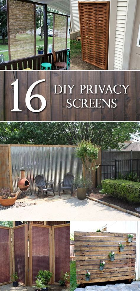 14 Diy Outdoor Privacy Screen Ideas In 2020 Diy Privacy Screen