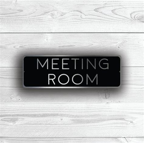 Meeting Room Sign Meeting Room Signs Meeting Room Door Sign Etsy