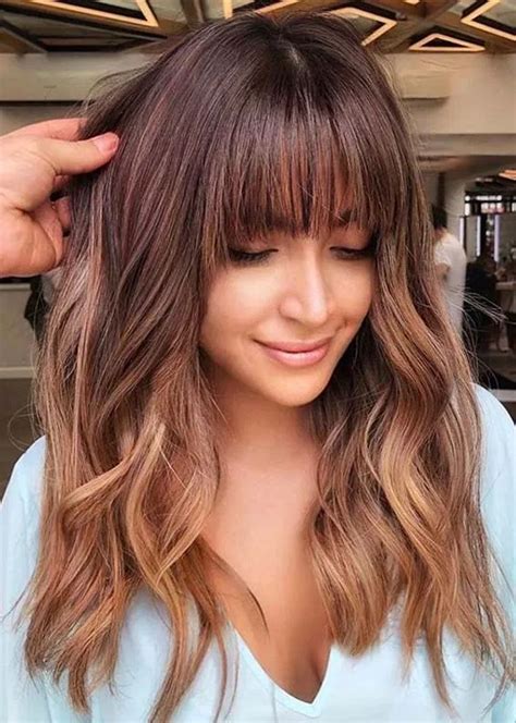 12 glory cute hairstyles for long hair with front bangs