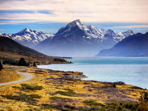New Zealand Scenic Mountain Road Stock Image Image Of Nature