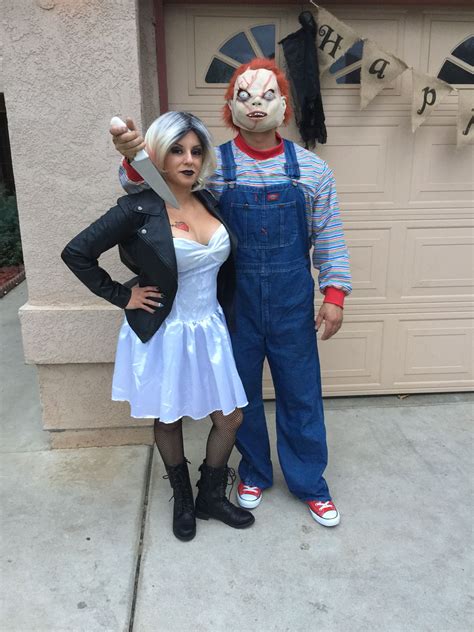 Chucky And Bride Of Chucky Chucky And Tiffany Halloween Couple Costume Couples Costumes