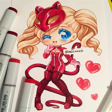 Chibi Fanart Of Panther Ann Takamaki From Persona 5 This Is My First