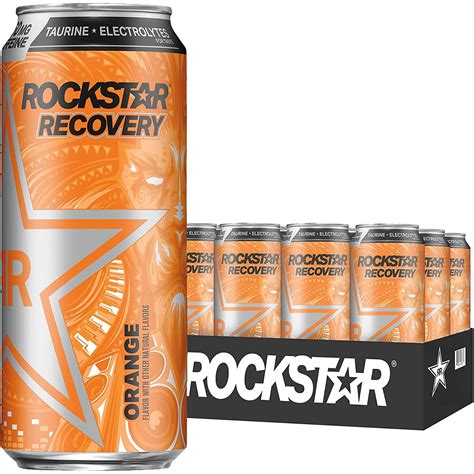Rockstar Energy Drink With Caffeine Taurine And Electrolytes Recovery