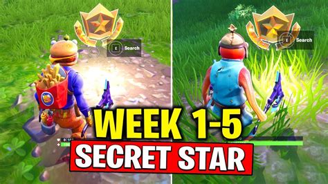 All Secret Battle Stars Season 10 Fortnite Week 1 To Week 5 Locations