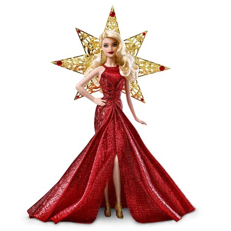 Barbie Collector 2017 Holiday Doll Blonde With Star Adornment