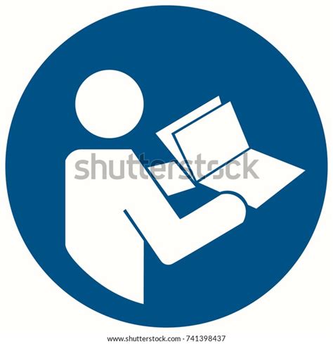 Vector Illustration Safety Sign Refer Instruction Stock Vector Royalty