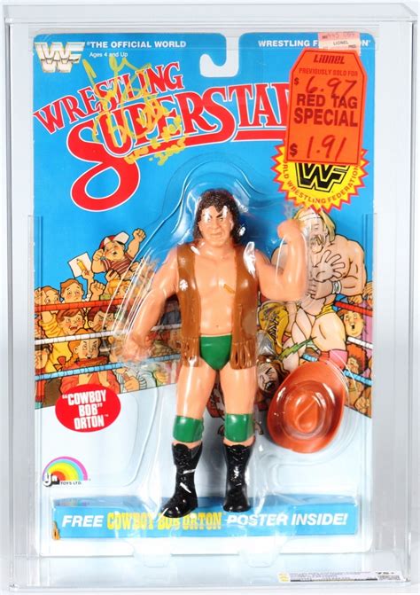 Ljn Wwf Wrestling Superstars Carded Action Figure Cowboy Bob Orton