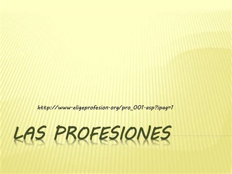 Ppt Las Profesiones Powerpoint Presentation Free Download Id3609598