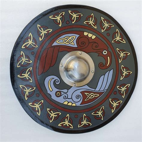 Viking Raven Wooden Shield Viking Norman Shields