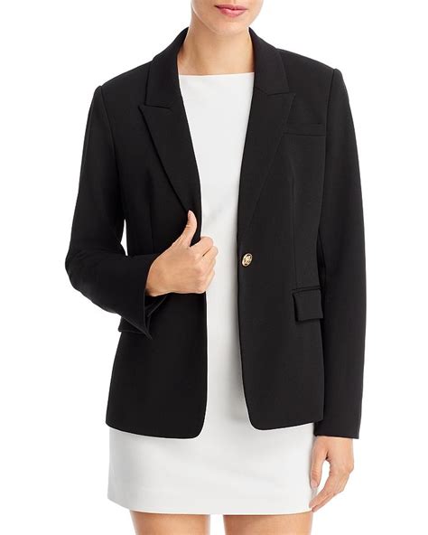 T Tahari Single Button Long Sleeve Blazer Bloomingdales