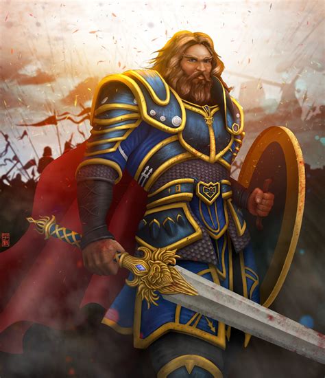 Anduin Lothar By Z G 3d Artist Warcraft Characters Warcraft Movie