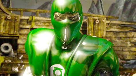 Mortal Kombat Xl Nth Metal Green Lantern Reptile Costume Mod Performs