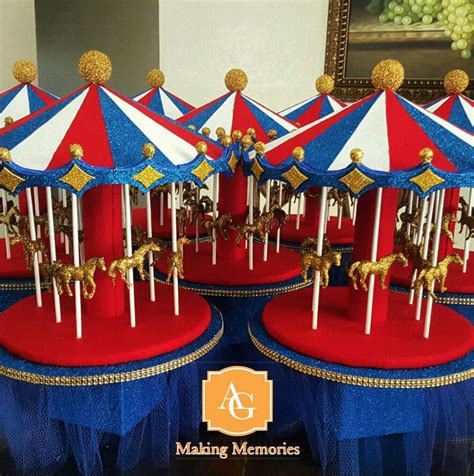 Carousel Centerpiece Packages Circus Birthday Party Theme Forest