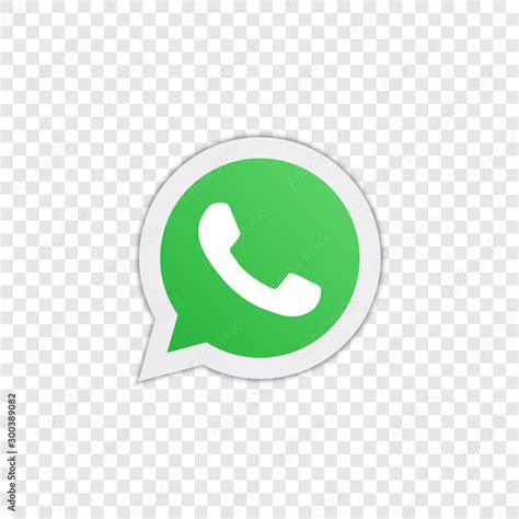 Whatsapp Logo On A Transparent Background Stock Vektorgrafik Adobe Stock