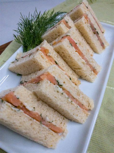 Smoked Salmon Tea Sandwiches Shes Almost Always Hungry