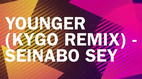Seinabo Sey Younger Kygo Remix Lyric Video Youtube