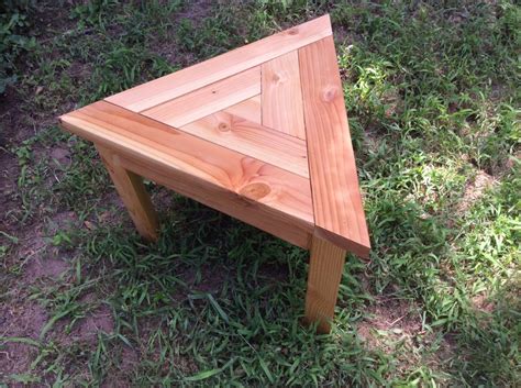 Well….i always thought it would be perfect for an outdoor side table and this week we were inspired to get that slab out of the basement and into a i used my brain (i know! Outdoor side table, spiral triangular top, outdoor ...