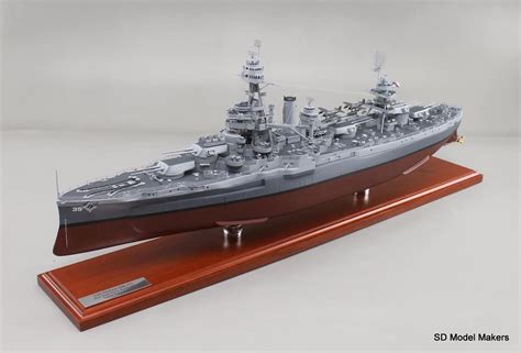 Sd Model Makers Recently Completed 35 Battleship Model Uss Texas