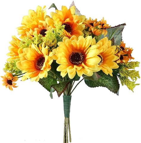 Immortal Goods Artificial Sunflower Bouquet Arrangement Wayfair
