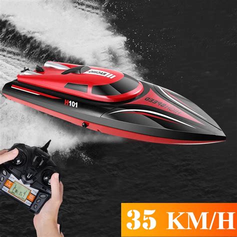 h101 35km h high speed radio remote control speedboat electric boat 2 4ghz rc racing ship