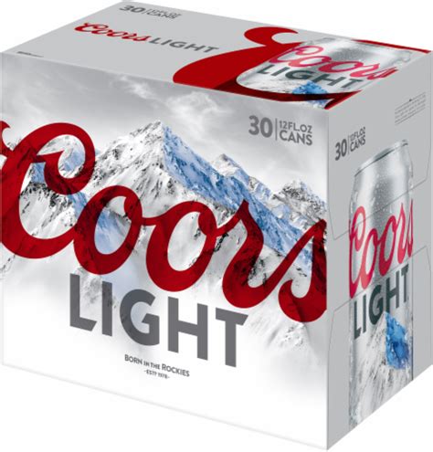Coors Light Beer 30 Cans 12 Fl Oz Ralphs