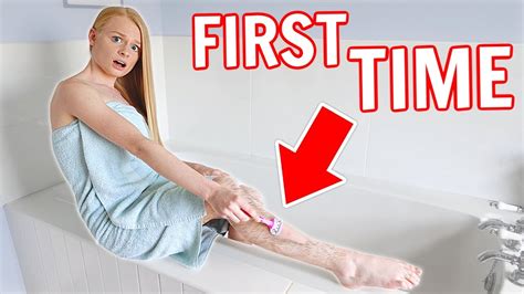 Shaving My Legs For The First Time Ever Youtube