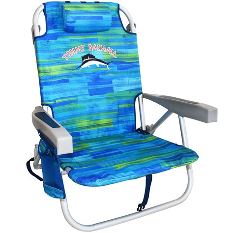 Backpack beach and lawn chairs also free up your hands, so you have a free range of motion when you're making your way to your destination. Tommy Bahama Backpack Cooler Beach Chair - Tropical Sun ...
