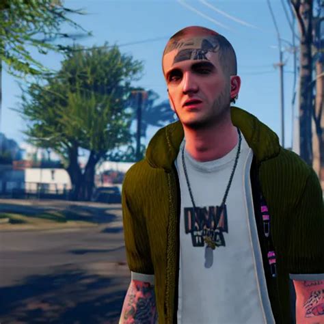 Lil Uzi Vert In Grand Theft Auto 5 Ultra Screenshot Stable Diffusion