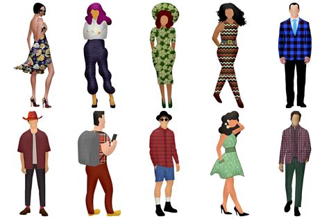 People Characters Not Vector Clip Art By Me And Ameliè Thehungryjpeg