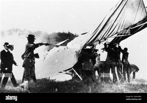 First Fatal Plane Crash Wreck Of The Wright Brothers Plane In 1908 In