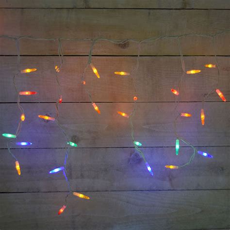 Multi Color Led Icicle Party String Light Set 105 Lights Christmas