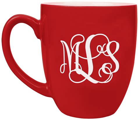Monogrammed Coffee Mug Custom Engraved