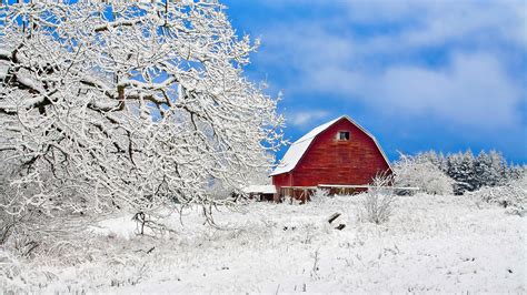 Winter Barns Backgrounds Related